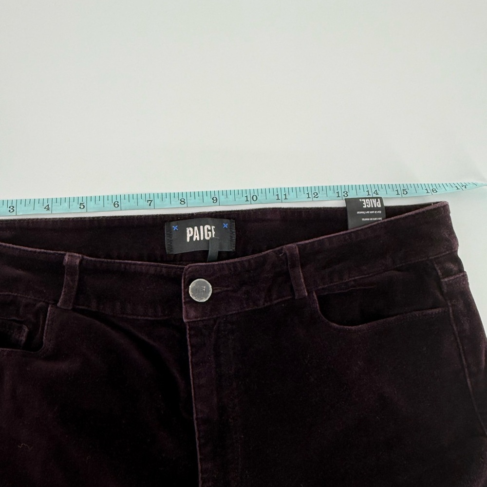 PAIGE Rich Plum Trousers - Picture 9 of 11